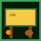 Animated zoo sign icon
